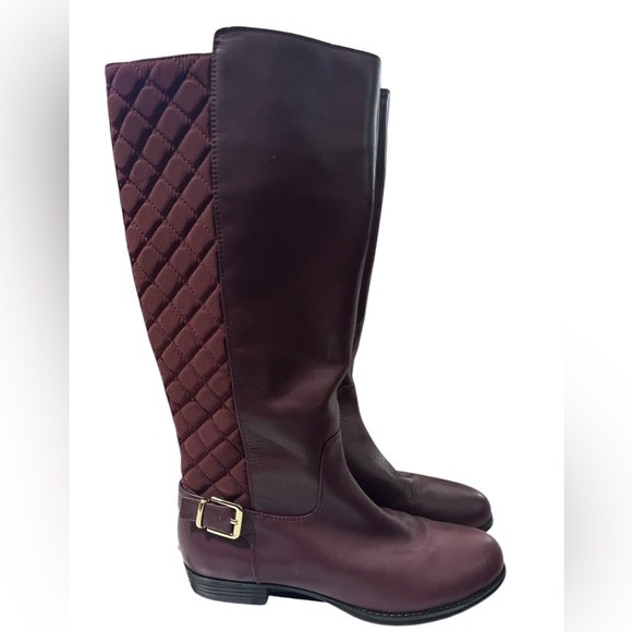 Isaac Mizrahi Quilted Leather Boots - Picture 1 of 10